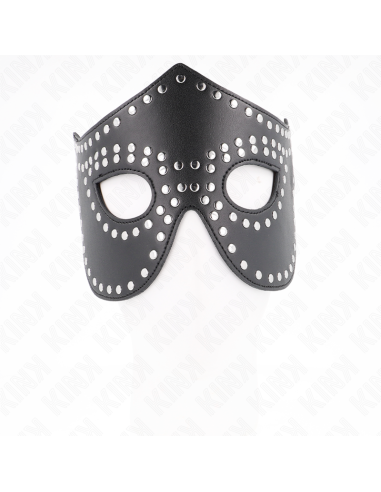 KINK - LEATHERETTE MASK WITH RIVETS MODEL 2 30 x 12 CM