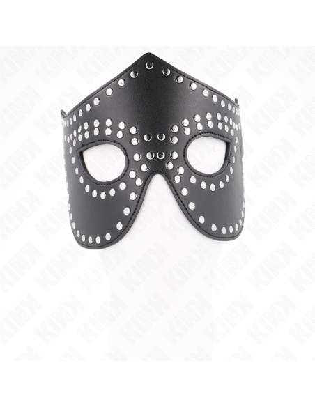KINK - LEATHERETTE MASK WITH RIVETS MODEL 2 30 x 12 CM