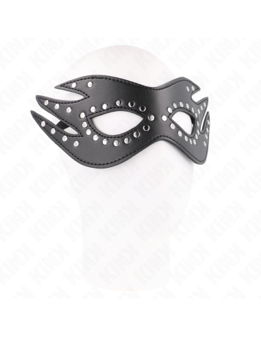 KINK - LEATHERETTE MASK WITH RIVETS MODEL 3 26 x 9.5 CM