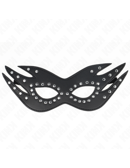KINK - LEATHERETTE MASK WITH RIVETS MODEL 3 26 x 9.5 CM