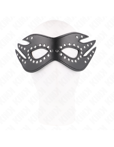 KINK - LEATHERETTE MASK WITH RIVETS MODEL 3 26 x 9.5 CM