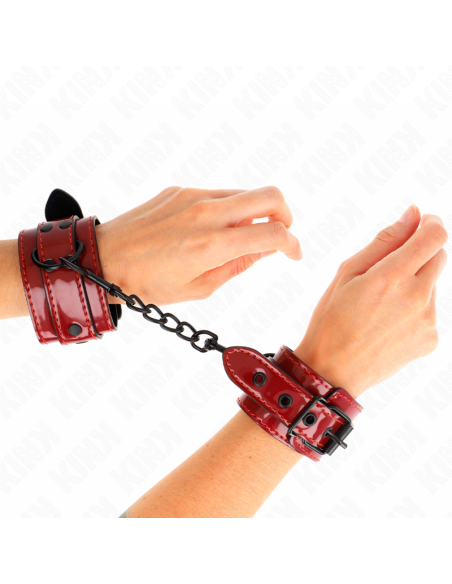 KINK - DARK RED WRIST CUFFS 23 X 5 CM
