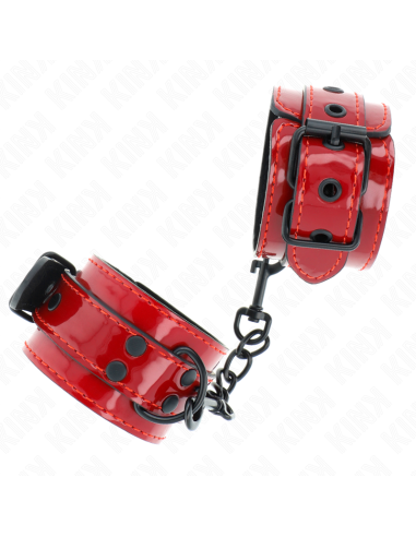 KINK - DARK RED WRIST CUFFS 23 X 5 CM