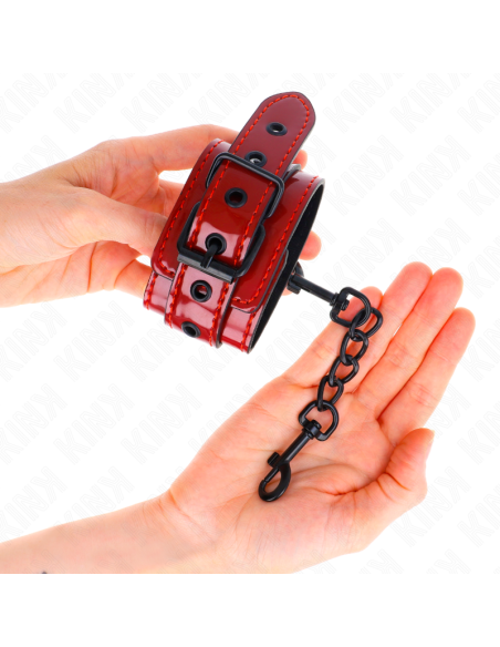 KINK - DARK RED WRIST CUFFS 23 X 5 CM