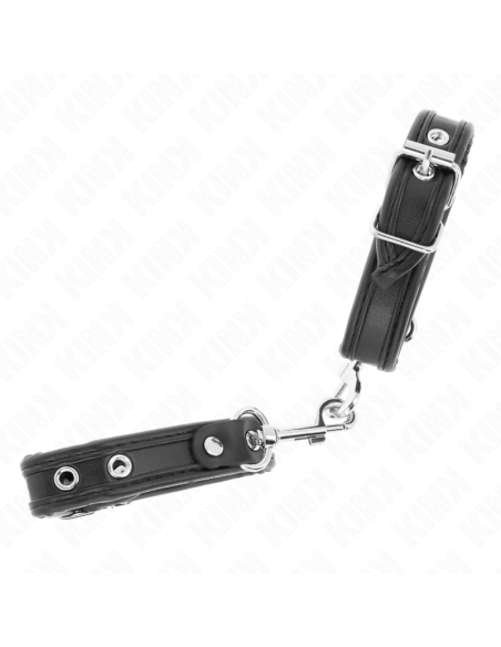 KINK - MINI JUODOS REGULIUOJAMOS APYRANKĖS SU KNIEDĖMIS 16-22 CM X 2 CM