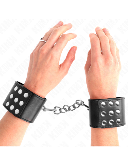 KINK - RIŠO ĮTVARAI SU SPAUSTUKU, JUODOS, REGULIUOJAMI, 19–24 CM X 5,5 CM