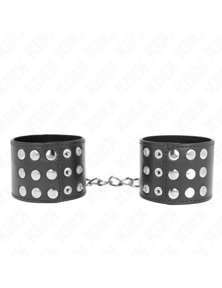 KINK - RIŠO ĮTVARAI SU SPAUSTUKU, JUODOS, REGULIUOJAMI, 19–24 CM X 5,5 CM