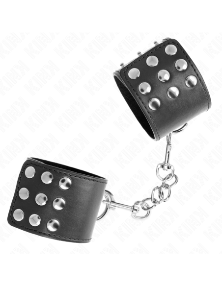 KINK - WRIST RESTRAINTS WITH SNAP FASTEN BLACK ADJUSTABLE 19-24 CM X 5.5 CM