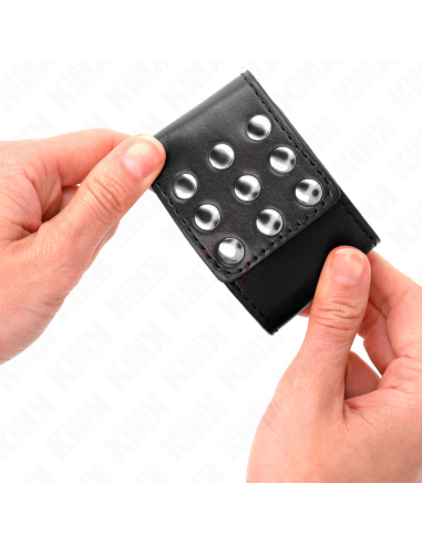 KINK - RIŠO ĮTVARAI SU SPAUSTUKU, JUODOS, REGULIUOJAMI, 19–24 CM X 5,5 CM