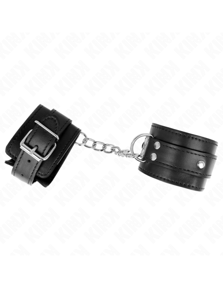 KINK - 3 D-RING WRIST RESTRAINTS ADJUSTABLE BLACK 17.5-25 CM X 6 CM