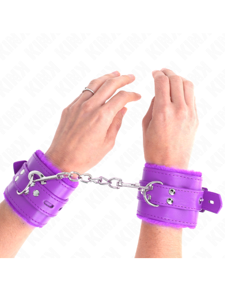 KINK - KAILIO PAMUŠALAS SU KVADRATINIS PAVIRŠIAIS, VIOLETINIS IR REGULIUOJAMAS DIRŽAS 17-29 CM X 6 CM