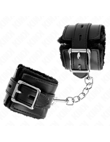 KINK - KAILINIAI RIŠO ĮTVARAI SU KVADRATINIS PAVIRŠIAIS, JUODAS IR JUODAS REGULIUOJAMAS DIRŽAS 17-29 CM X 6 CM