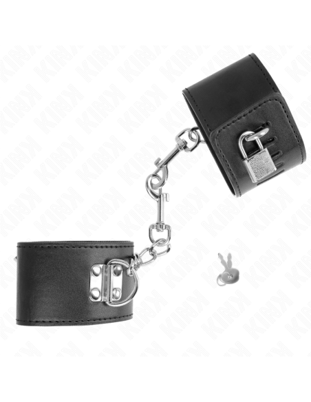 KINK - RIŠO ĮRAŠAI SU SPYNA, JUODOS, REGULIUOJAMI, 16–23 CM X 5,5 CM