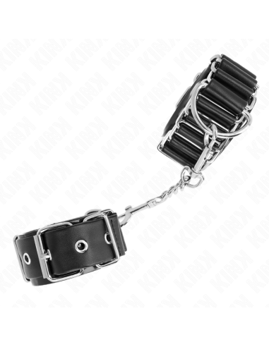 KINK - HINGE-LIKE THIN WRIST RESTRAINTS BLACK ADJUSTRABLE 16-22 CM X 3.5 CM