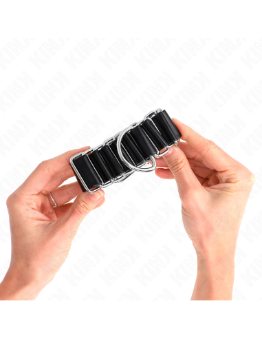 KINK - HINGE-LIKE THIN WRIST RESTRAINTS BLACK ADJUSTRABLE 16-22 CM X 3.5 CM