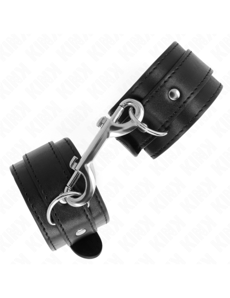 KINK - WRIST RESTRAINTS-SINGLE RIVET ROW BLACK ADJUSTABLE 17-28 CM X 5 CM