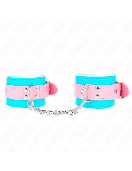 KINK - CUTE WRIST RESTRAINTS BLUE - PINK ADJUSTABLE 16-28 CM X 5 CM