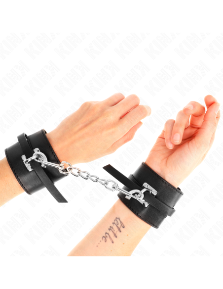 KINK - PRABANGUS UŽRAKINAMAS RIŠO APSAUGINIS ĮTVARAS JUODAS, REGULIUOJAMAS 14,5–21 CM X 6 CM