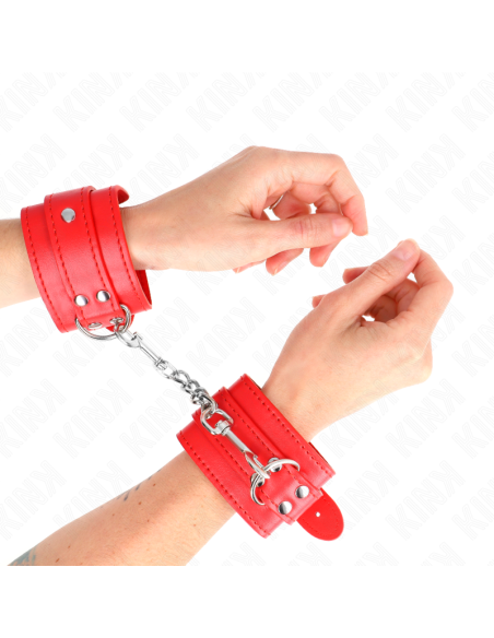 KINK - SIMPLE WRIST RESTRAINTS RED ADJUSTABLE 20-23 CM X 5.5 CM