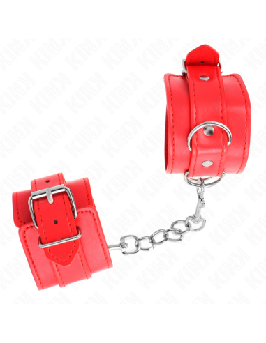 KINK - PAPRASTI RIEŠO ĮTVARAI, RAUDONI, REGULIUOJAMI 20–23 CM X 5,5 CM