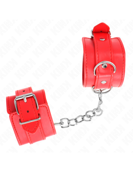 KINK - PAPRASTI RIEŠO ĮTVARAI, RAUDONI, REGULIUOJAMI 20–23 CM X 5,5 CM