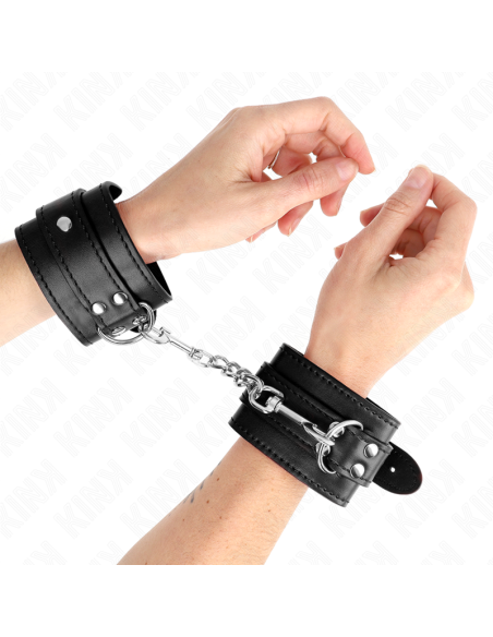 KINK - SIMPLE WRIST RESTRAINTS BLACK ADJUSTABLE 20-23 CM X 5.5 CM