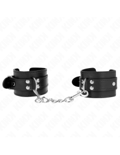 KINK - SIMPLE WRIST RESTRAINTS BLACK ADJUSTABLE 20-23 CM X 5.5 CM 2