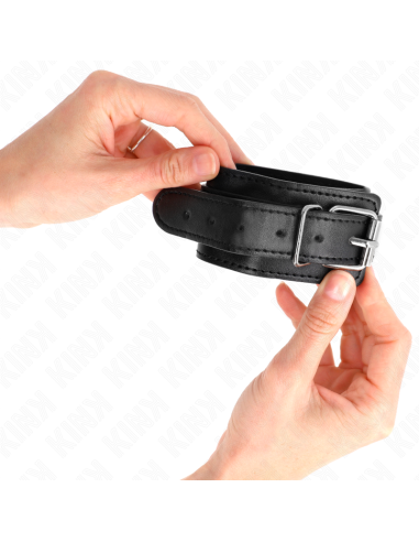 KINK - THIN WRIST RESTRAINTS BLACK ADJUSTABLE 21-33 CM