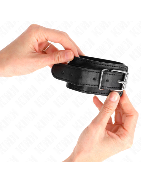 KINK - THIN WRIST RESTRAINTS BLACK ADJUSTABLE 21-33 CM
