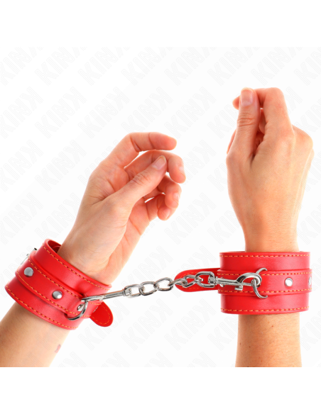KINK - THIN WRIST RESTRAINTS RED ADJUSTABLE 21-33 CM