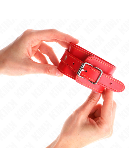 KINK - THIN WRIST RESTRAINTS RED ADJUSTABLE 21-33 CM