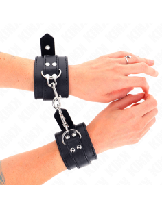 KINK - WRIST RESTRAINTS WITH STUDS 35 X 6 CM