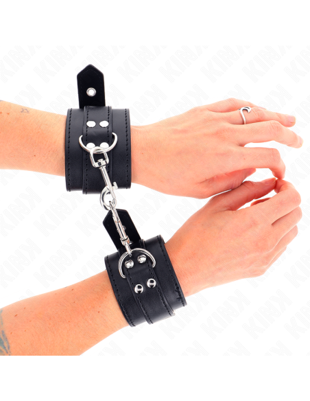 KINK - WRIST RESTRAINTS WITH STUDS 35 X 6 CM
