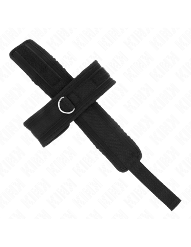 KINK - CROSS CUFFS BLACK 34 X 5.5 CM