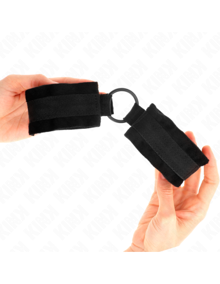 KINK - PRADEDANTIESIEMS KAILINIAI ANTRANKIAI 25 CM SU O ŽIEDU 4 CM JUODOS REGULIUOJAMOS 15-25 CM