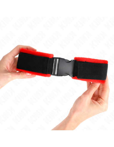 KINK - NYLON BIND HOOKandLOOP WRIST RESTRAINTS BLACK MODEL 1 AJDUSTABLE 25-35 CM X 6 CM