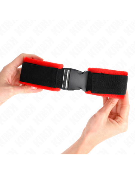 KINK - NYLON BIND HOOKandLOOP WRIST RESTRAINTS BLACK MODEL 1 AJDUSTABLE 25-35 CM X 6 CM