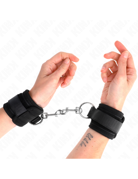 KINK - WRIST RESTRAINTS BLACK ADJUSTABLE 18-35 CM X 6 CM
