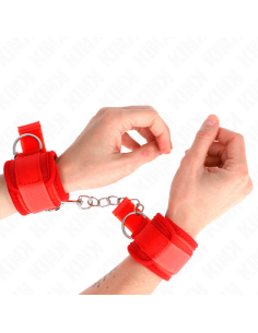 KINK - NEOPRENE WRIST RESTRAINTS RED 42 X 5 CM