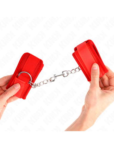KINK - NEOPRENE WRIST RESTRAINTS RED 42 X 5 CM