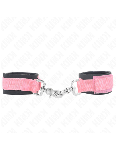KINK - ADJUSTABLE NEOPRENE WRIST RESTRAINTS PINK ADJUSTABLE 22-34 CM