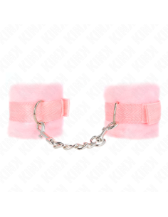 KINK - BEGINNER FUR HAND CUFFS PINK 30 X 7 CM 2