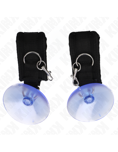 KINK - SUCTION CUP WRIST RESTRAINTS BLACK 29-40 CM X 5 CM