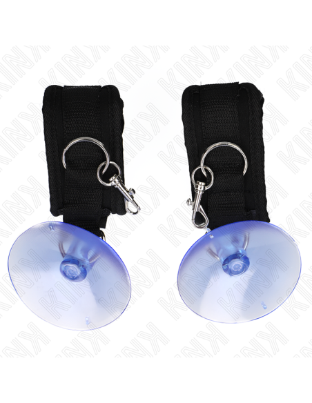 KINK - SUCTION CUP WRIST RESTRAINTS BLACK 29-40 CM X 5 CM