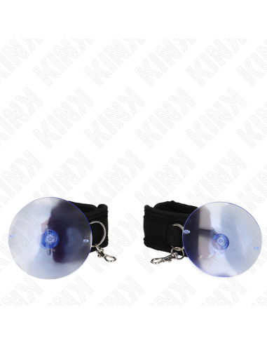 KINK - SUCTION CUP WRIST RESTRAINTS BLACK 29-40 CM X 5 CM