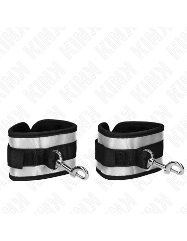 KINK - NEOPRENE WRIST CUFFS GREY 23 X 5 CM