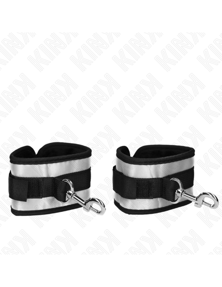 KINK - NEOPRENE WRIST CUFFS GREY 23 X 5 CM