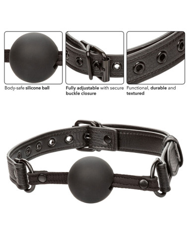 CALEXOTICS - NOCTURNAL BALL GAG SILICONE BLACK