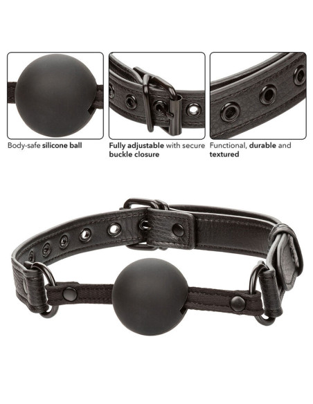 CALEXOTICS - NOCTURNAL BALL GAG SILICONE BLACK