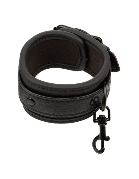 CALEXOTICS - NOCTURNAL ANKLE CUFFS LEATHER ADJUSTABLE BLACK